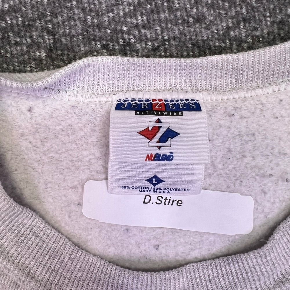 Jerzee Sweatshirt L Gray Athletic Retro Harrison Central Huskies Graphic VTG USA - Picture 4 of 16